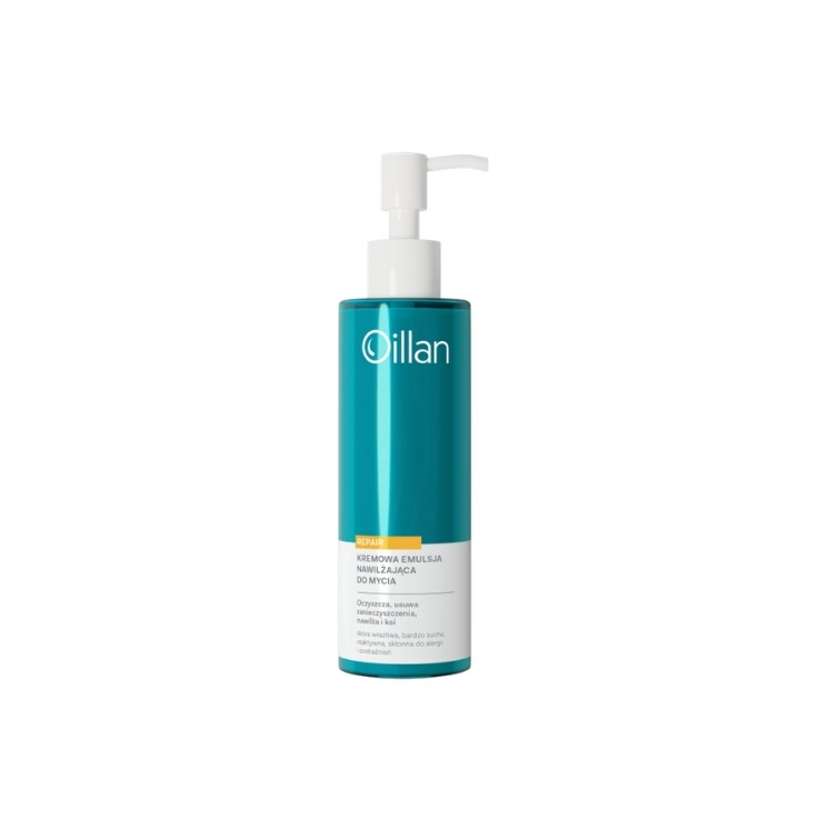 Oillan Repair Cremige Gesichtsreinigungsemulsion für empfindliche und sehr trockene Haut, 200 ml
