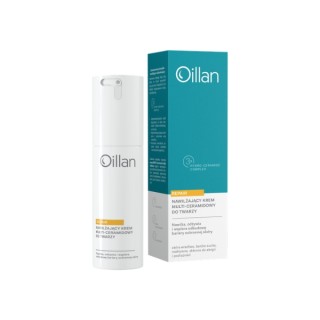 Oillan Repair Crème Visage Hydratante Multi-Céramides pour Peaux Sensibles et Très Sèches 50 ml