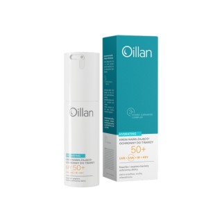 Oillan Hydrating , leichte Creme für trockene und empfindliche Haut, SPF50 50, 50 ml