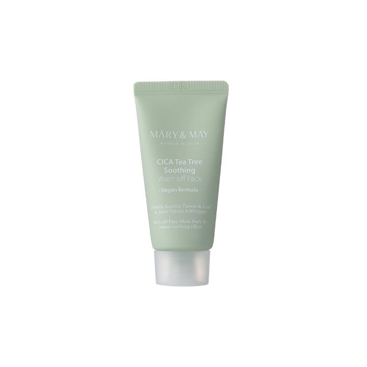 Mary&May Vegan CICA Tea Tree Soothing Wash Off Pack Waschgel 30 g