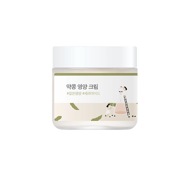 Cream nourrissante au soja Round Lab Crème visage nourrissante à l'extrait de soja noir, 80 ml.