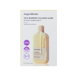 Ongredients Skin Barrier Calming Mask Zestaw łagodzących Masek w płachcie 6 sztuk x 27 ml