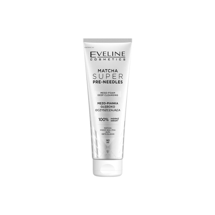 Eveline Matcha Super Pre-needles Mezo Deep Cleansing Facial Foam 140 ml