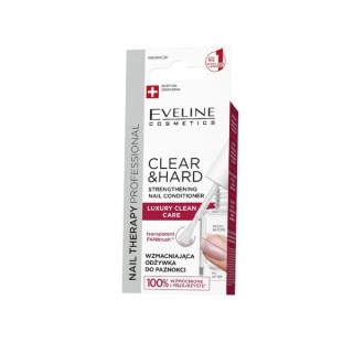 Soin fortifiant pour ongles Eveline Professional Nail Therapy Clear & Hard 12 ml