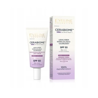 Eveline Cerabiome Crème Hydratante et Protectrice Légère SPF50 30 ml