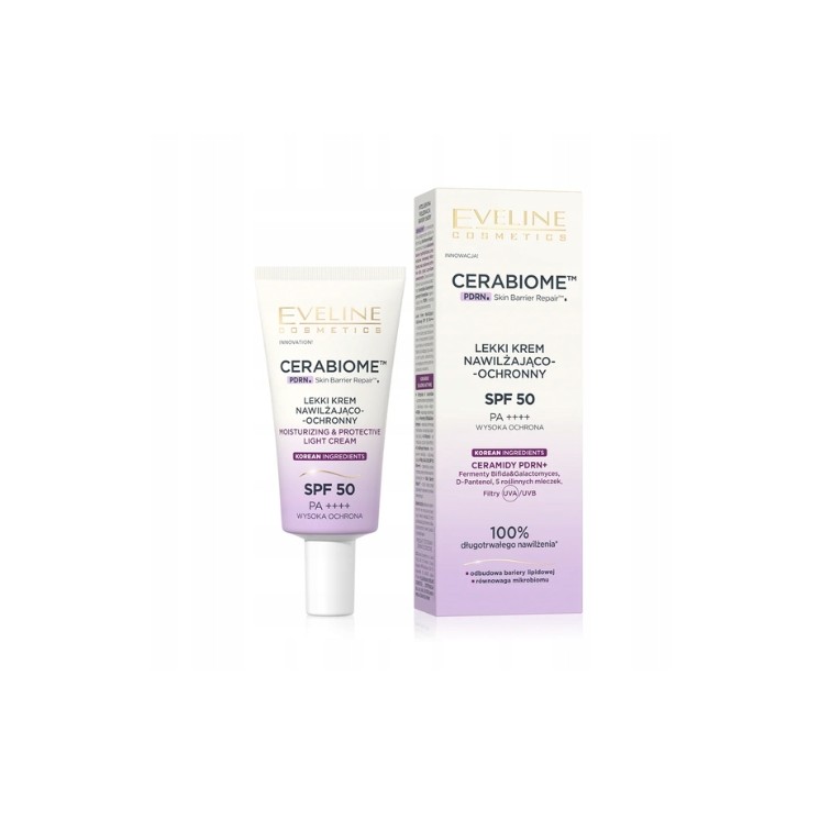 Eveline Cerabiome lekki Krem nawilżająco-ochronny SPF50 30 ml