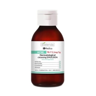 Émulsion nettoyante dermatologique anti-acné Bielenda Dr Medica pour le visage, le cou et le dos 250 g