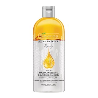 Eau micellaire Bielenda Diamond Lipids pour le nettoyage et le démaquillage