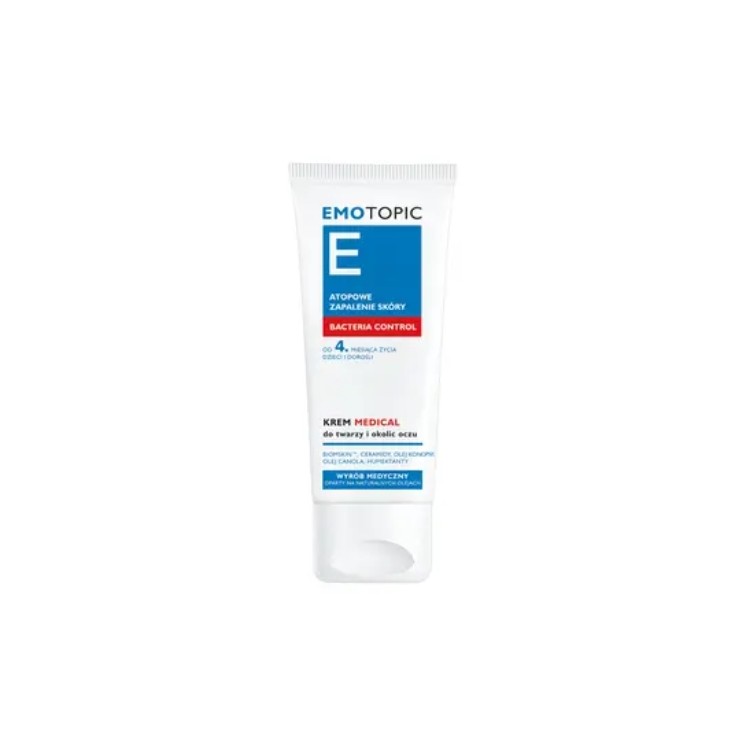 Emotopic Bacteria Control Medical Krem do twarzy i okolic oczu 50 ml