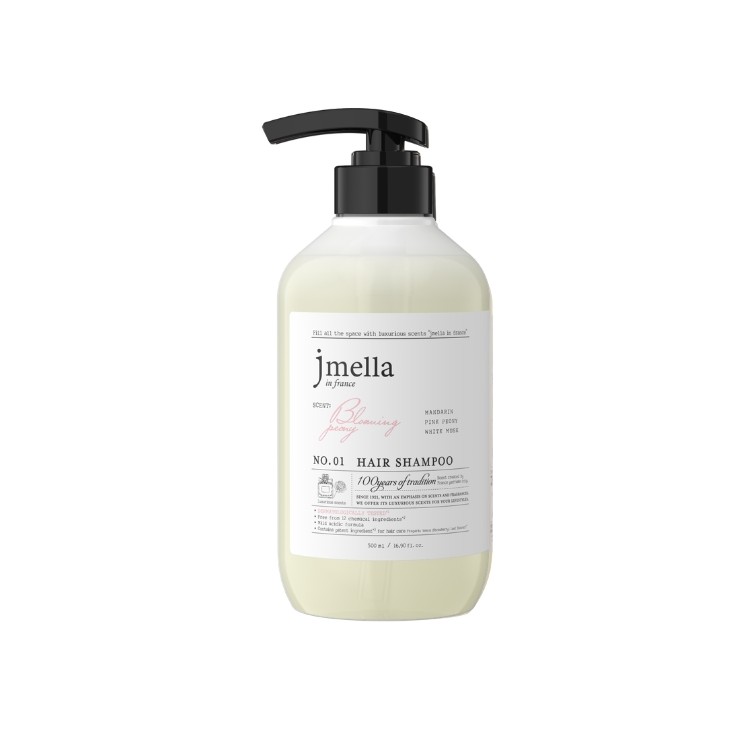 Jmella in France Blooming Peony perfumed, smoothing and nourishing shampoo for dry hair 500 ml