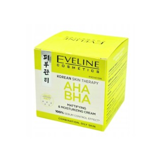 Eveline Korean Therapy matująco-nawilżający Krem do twarzy z kwasami AHA i BHA 50 ml
