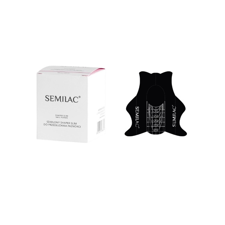 Semilac Szablon do paznokci wąski Hardi Slim 100 sztuk