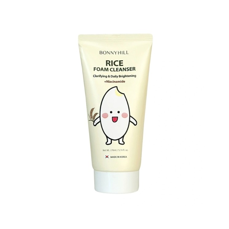 BonnyHill Rice Foam Cleanser oczyszczająca Pianka do mycia twarzy 170 ml