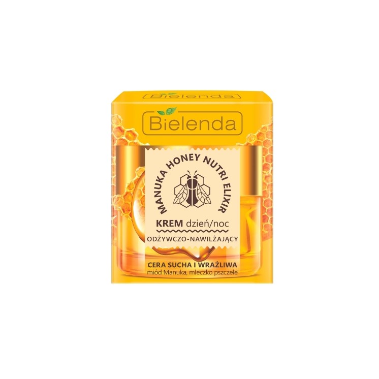 Bielenda Manuka Honey Nutri Elixir Nährende und Feuchtigkeitsspendende Tages-/Nacht-Gesichtscreme 50 ml