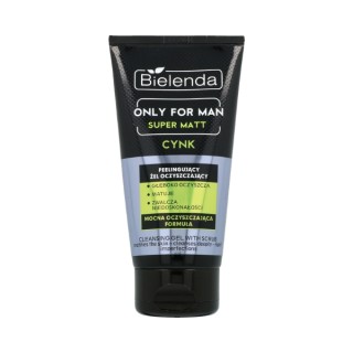 Bielenda ONLY FOR MEN SUPER MAT Peeling-Gesichtsreinigungsgel für Männer 150 g