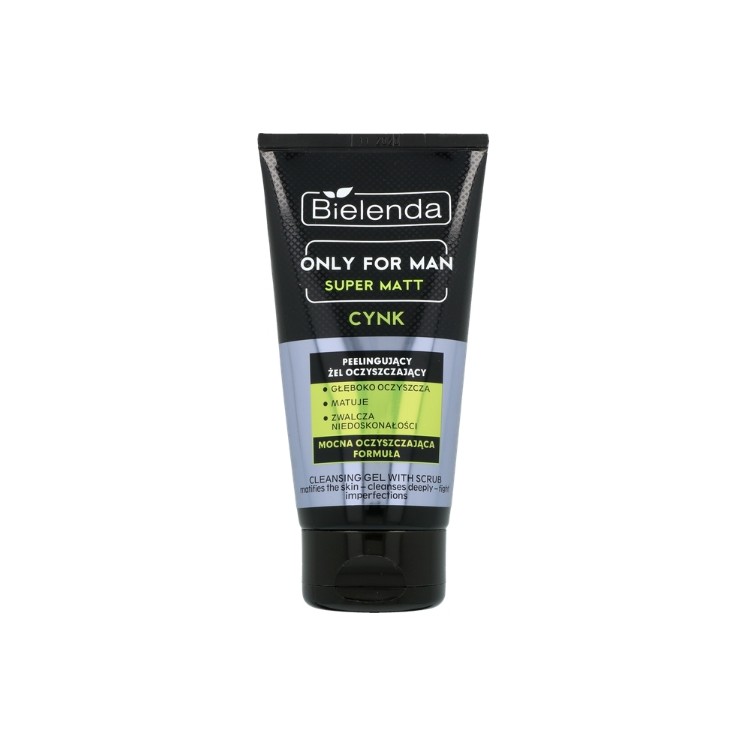 Bielenda ONLY FOR MEN SUPER MAT exfoliating facial cleansing gel for men 150 g