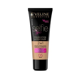 Eveline Selfie Time 2-in-1 Deck- und Feuchtigkeits-Foundation /05/ Beige 30 ml