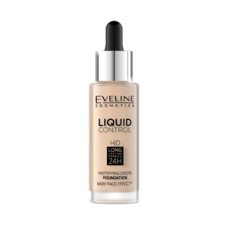 Eveline Liquid Control Foundation in Pipette /016/ Vanilla Beige 32 ml