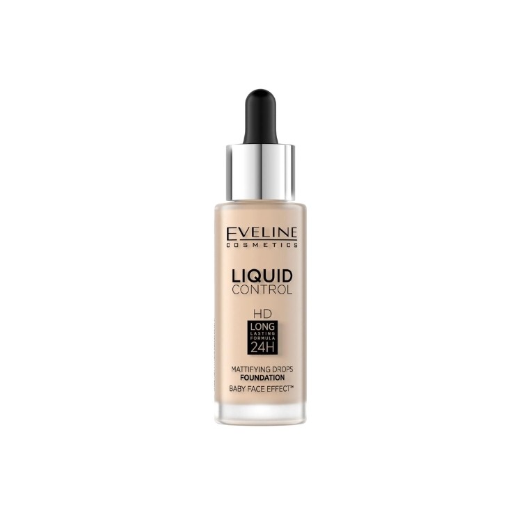 Eveline Liquid Control Podkład w Droperze /016/ Vanilla Beige 32 ml