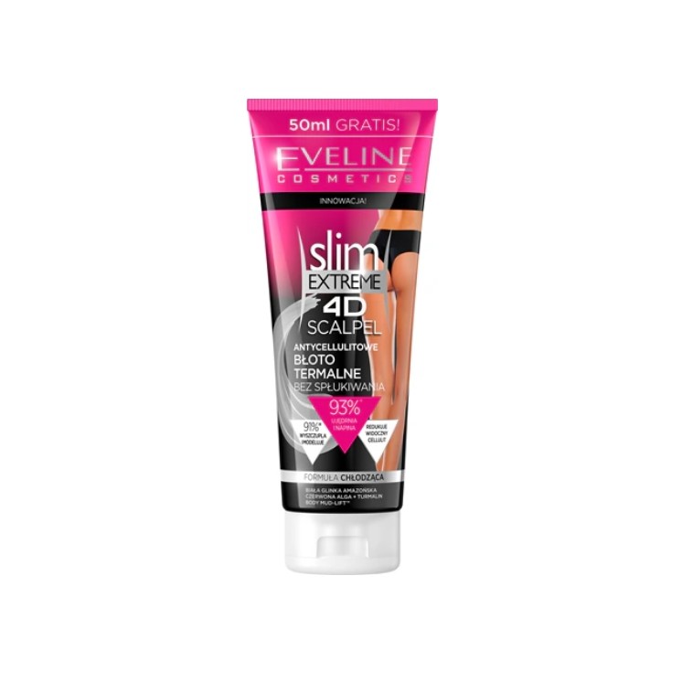 Boue thermale anti-cellulite Eveline 4D Slim Extreme Scalpel 250 ml