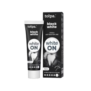 ON WHITE BLACK Whitening toothpaste with charcoal 75 ml