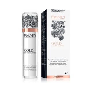 Crème rajeunissante aux peptides Bandi Gold Philosophy pour le visage, le cou et le décolleté 50 ml
