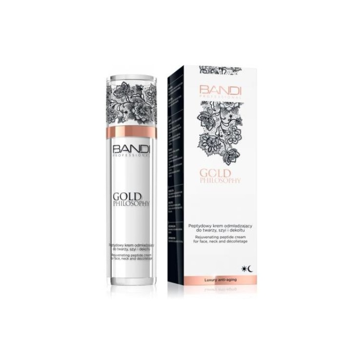 Crème rajeunissante aux peptides Bandi Gold Philosophy pour le visage, le cou et le décolleté 50 ml