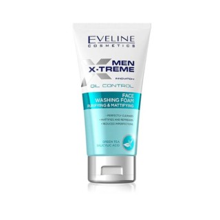 Eveline Men X-Treme Innovation ! Mousse nettoyante visage matifiante et anti-sébum 150 ml