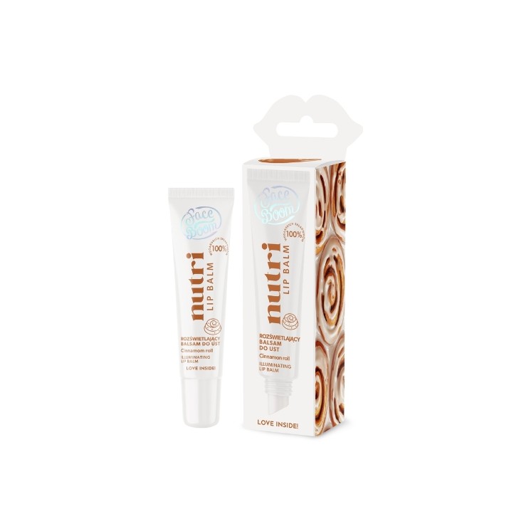 FaceBoom Nutri Lip Balm rozświetlający Balsam do ust Cinnamon Roll 10 g