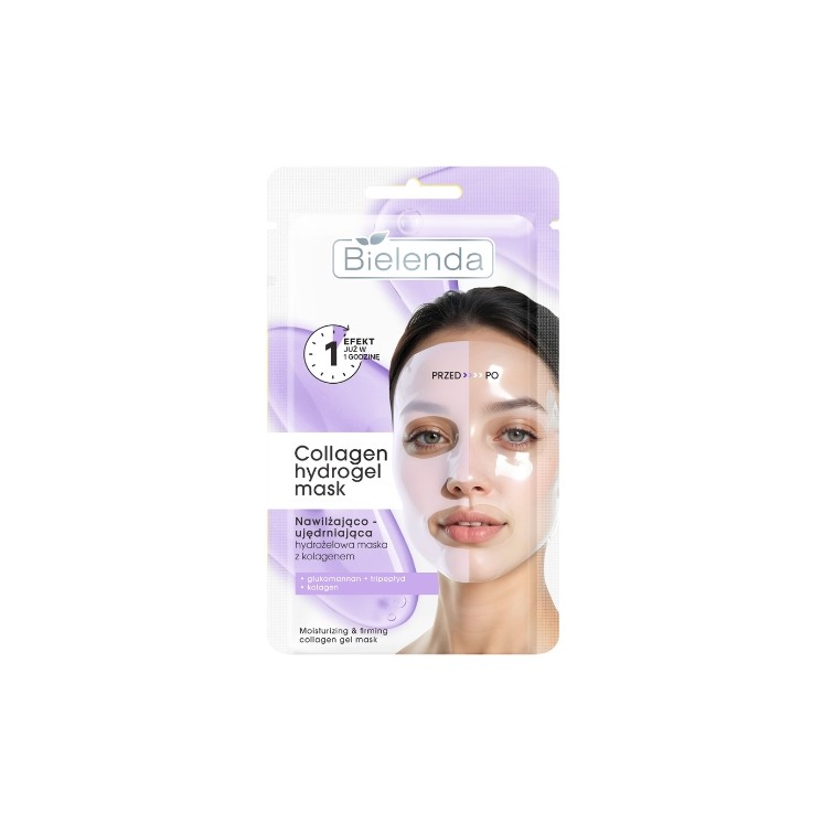 Bielenda Collagen Hydrogel Mask moisturizing and firming face mask 1 piece