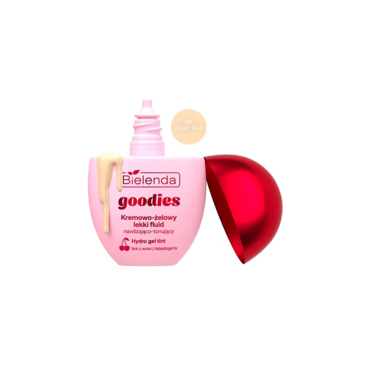 Bielenda Goodies Gel Crème Fluide Hydratant et Teintant Léger /01/ Ivory Bae
