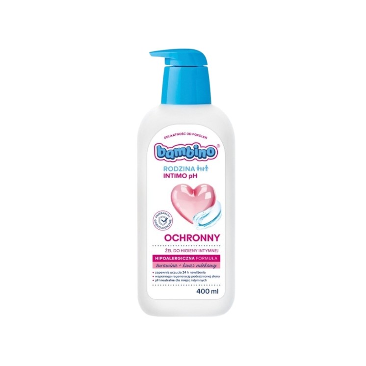 Bambino Rodzina ochronny Żel do higieny intymnej Żurawina 400 ml
