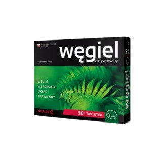 Wegiel aktywowany 30 tabletek