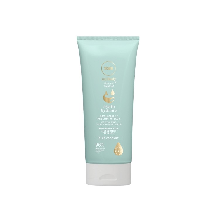 YOPE myBODY Hyalu Hydrate Peeling corporel hydratant à Coconut Blue 200 ml