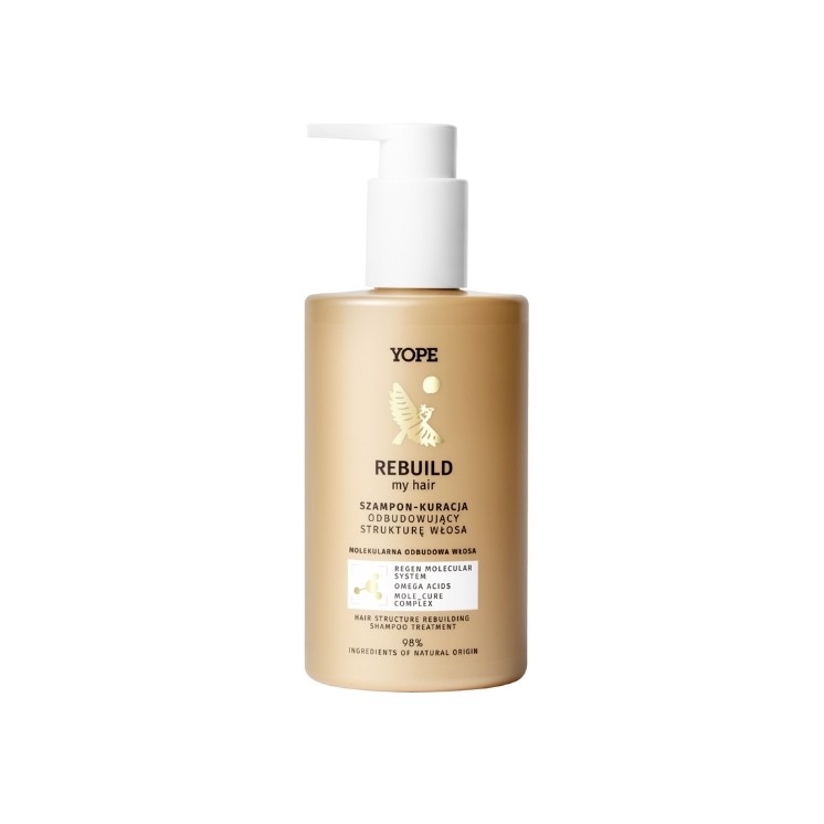 Shampoing-traitement YOPE Rebuild My Hair, restructurant la fibre capillaire, 300 ml