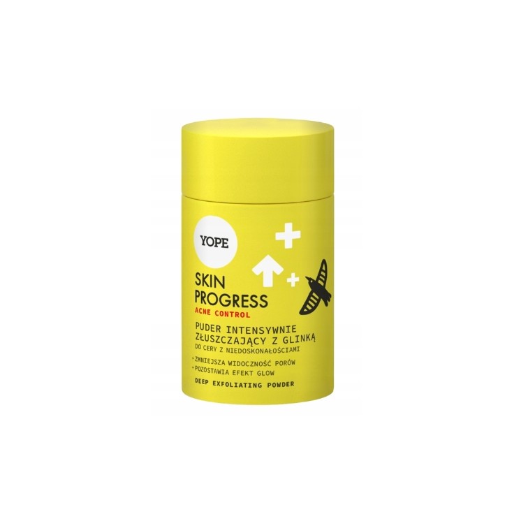 Poudre d'argile exfoliante intensive YOPE Skin Progress pour le contrôle de l'acné 30 g