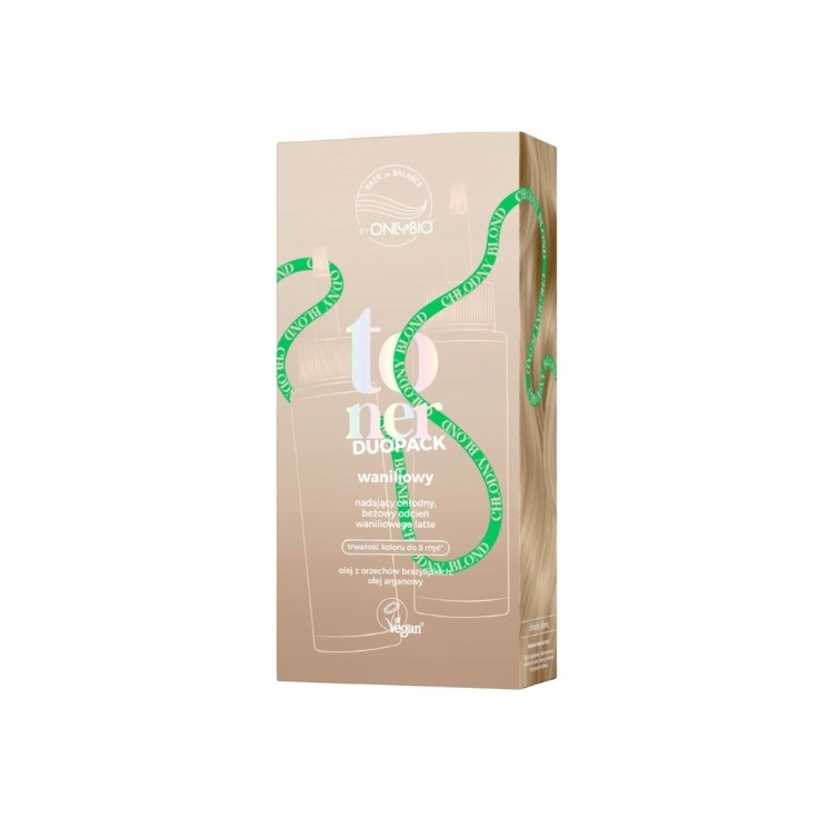 OnlyBio Hair in Balance Duo Pack Toner do włosów waniliowy 2x100 ml