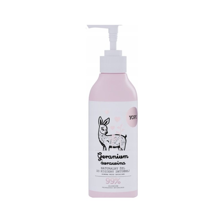 Gel d'hygiène intime YOPE Géranium et Cranberry 300 ml