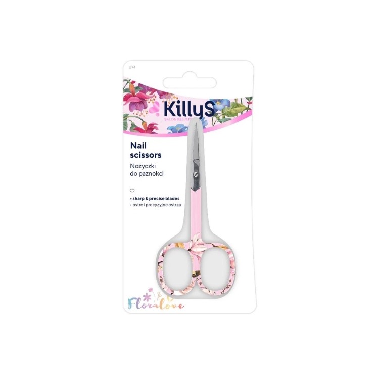 Ciseaux à ongles floraux KillyS Floralove (1 pièce)