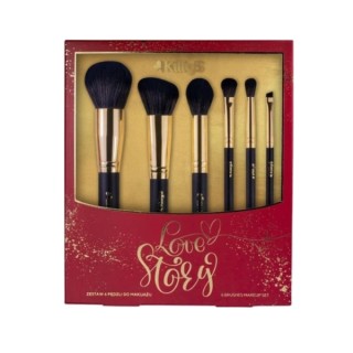 Ensemble de 6 pinceaux de maquillage pour le visage et les yeux KillyS Love Story