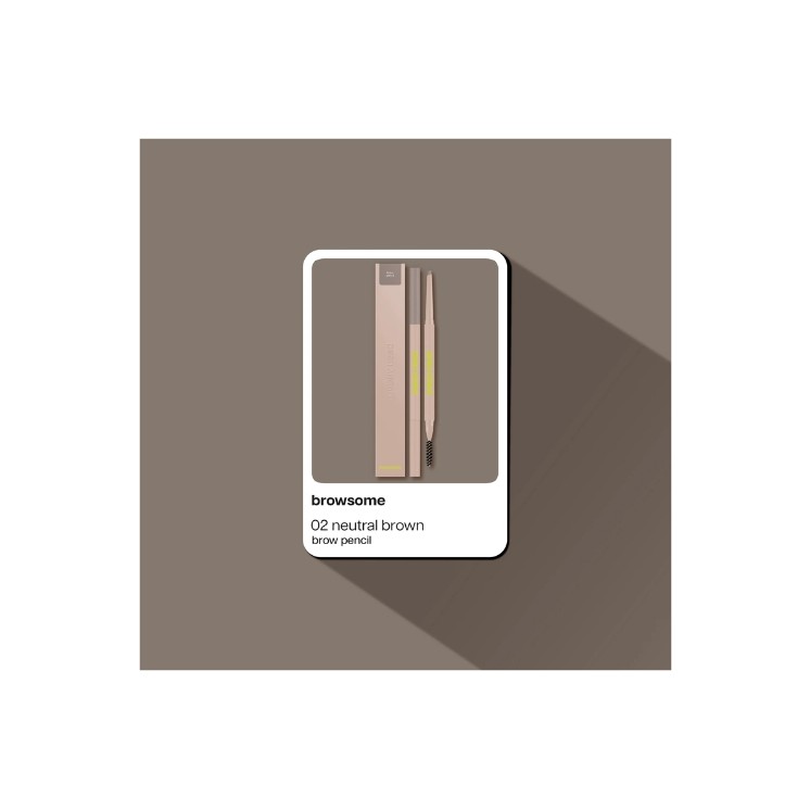 Poppy Head Browsome Brow Pencil /02/ Neutral Brown 0.09 g