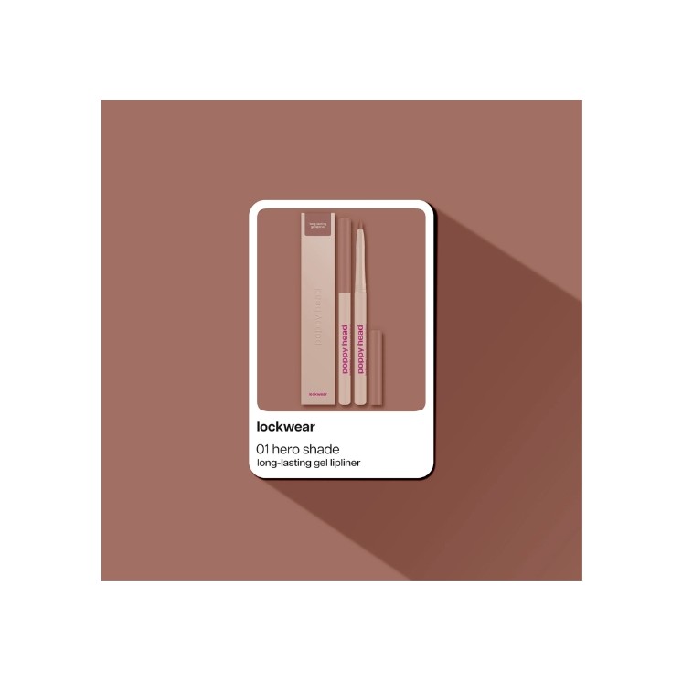 Poppy Head Lockwear Long-Lasting Gel Lip Liner /01/ Hero Shade 0.6 g