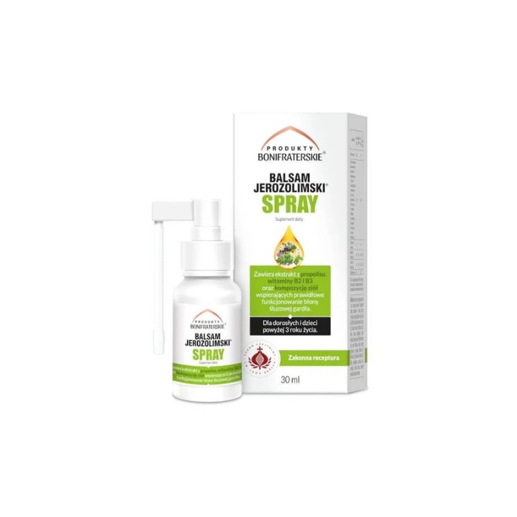 Balsam Jerozolimski Spray wspierający prawidłowe funkcjonowanie układu oddechowego 30 ml