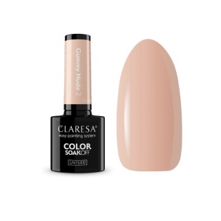 Vernis à ongles hybride Claresa Nude Glow Gummy Nude /2/ 5 g
