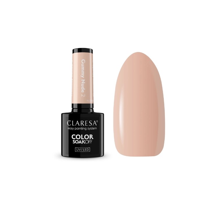Vernis à ongles hybride Claresa Nude Glow Gummy Nude /2/ 5 g