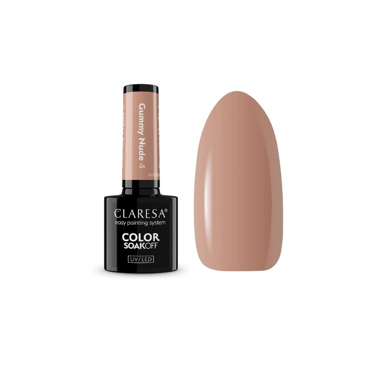 Vernis à ongles hybride Claresa Nude Glow Gummy Nude /4/ 5 g