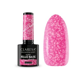Claresa Bubble Jello Base Base pour Ongles Strawberry 5
