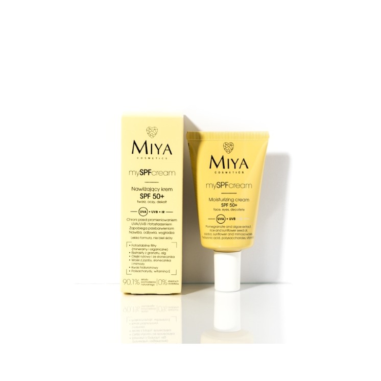 Miya Cosmetics mySPF Moisturizing Face, Eye and Neckline Cream SPF50 + 40 ml