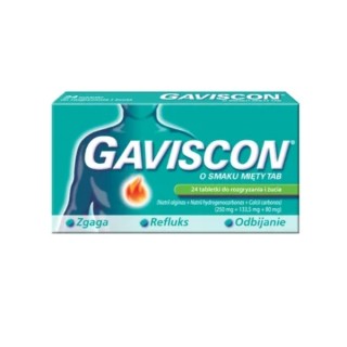 Gaviscon TAB 24 tabletki do żucia