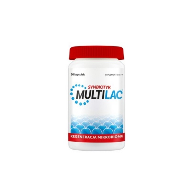 Multilac Synbiotic (probiotique + prébiotique) 50 capsules